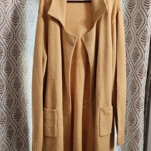 LuLaRoe Long Open-Front Pocket Cardigan - Camel/Tan